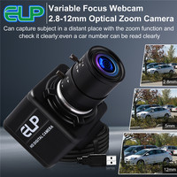 ELP 1080P Full HD Webcam CS 2.8-12mm Zoom Manual Starlight Kamera Usb Tanpa Driver H.264 Micro USB Web Camera