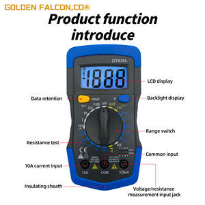 DT830L LCD Digital Multímetro Voltímetro Amperímetro Ohmímetro AC/DC Volt LCD <span class=keywords><strong>Tester</strong></span> Meter Ampliamente utilizado Un circuito electrónico - Product Image 6