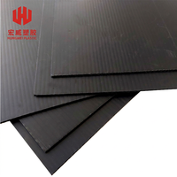 PP noir antistatique pour la découpe de feuilles de plastique ondulé, épaisseur 2-8 mm, taille 1220x2440 mm, pour composants électroniques