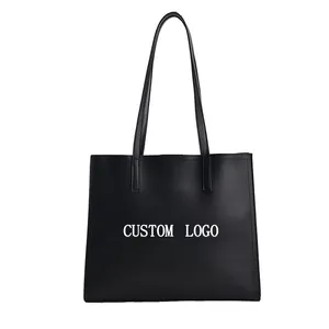 Borsa personalizzata con LOGO personalizzato con impresso borse da donna borse a mano in pelle vegana borse Tote da donna