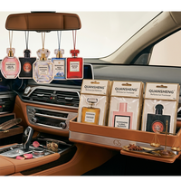 Diffuseur de parfum pour voiture, pendentif suspendu, lettre carrée, papier d'intérieur, désodorisant