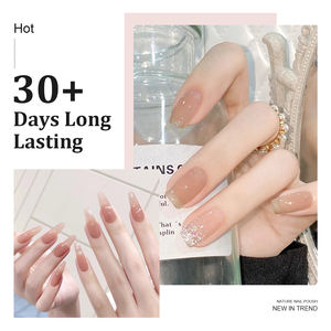 Miss Gooey 9가지 누드 네일 폴리쉬, 반영구 쏙오프 젤 폴리쉬 세트, 헤마 프리 UV 젤 네일 아트 디자인 네일 용품 살롱용 - Product Image 6