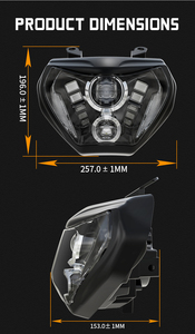 Phare de projecteur LED pour yamaha MT09 et FZ09, feux de croisement et de route, 2014, 2015, <span class=keywords><strong>2016</strong></span>, 2018, 2019 - Product Image 5