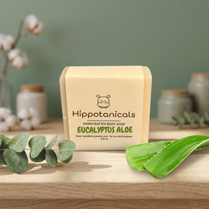 Savon hydratant biodégradable végétalien à l'eucalyptus et à l'aloe vera, fabriqué aux États-Unis, artisanal, procédé à froid, naturel pour le corps - Product Image 2