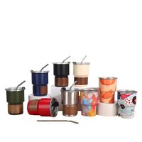 Tasse à café portable ZP RTS en acier inoxydable 304 pour camping, tasse isotherme monocouche pour voiture, tasse à bière, tasse à lait