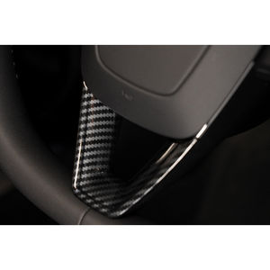 Oferta Especial: Embellecedor Adhesivo para Volante de Coche Tesla Model 3/Y 2024-2025, Componente de Fibra de Carbono ABS, Nuevos Accesorios Interiores - Product Image 3