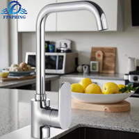 Robinet de cuisine moderne en alliage de zinc, monocommande électrique avec douchette extractible, finition chromée, cartouche céramique thermostatique, pour montage sur plan XC