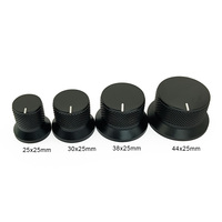 Sakelar Encoder Potensiometer 38mm, Poros 6mm, Aluminium Solid, Pengatur Putar Bass Treble Balance, Kenop Berpinggiran untuk Preamplifier