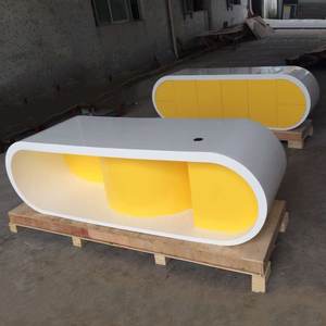 Gerente Ejecutivo Mesa <span class=keywords><strong>de</strong></span> oficina Muebles <span class=keywords><strong>Google</strong></span> Mesa <span class=keywords><strong>de</strong></span> oficina amarilla contemporánea Escritorio con Credenza - Product Image 1