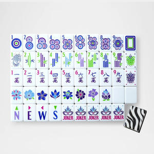 Set Mahjong Americano all'Ingrosso con Design a Strisce Zebrate a 4 Strati per Natale, Compleanno, Gioco in Famiglia Oh My God - Product Image 3