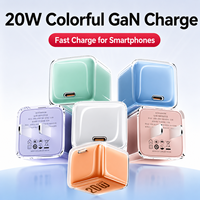 Chargeur mural rapide 20W GaN USB C PD3.0, adaptateur d'alimentation portable de voyage, vente en gros, OEM ODM pris en charge
