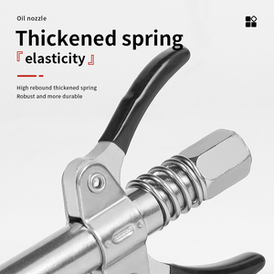 10000 PSI mỡ Súng Coupler vòi phun dầu Đôi xử lý phun vòi phun mỡ Súng vòi phun - Product Image 4