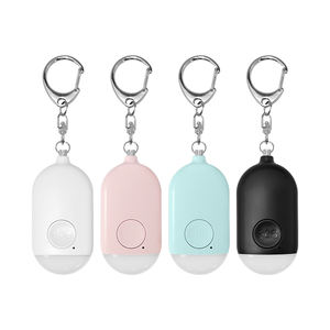 Gran precio recargable seguridad colorida luz Led niños emergencia Personal Usb mujeres alarma llavero con ubicación - Product Image 1