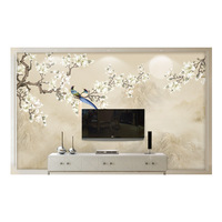 Papier Peint Mural Floral Chinoiserie Oiseaux et Magnolias Chinois en Rouleaux pour Chambre et Salon – Décoration Personnalisée pour la Maison