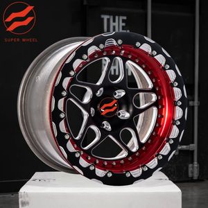 SW Beadlock Roues forgées Drag Racing Wheels 17x10 18x9 6061-T6 Jante tout terrain en aluminium pour <span class=keywords><strong>Mustang</strong></span> Camaro GT-R 350Z 350Z Nissan - Product Image 2