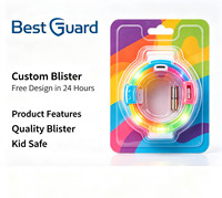 Coque blister suspendue résistante aux déchirures, personnalisée, emballage plastique pour jouets avec carte arrière pour l'affichage sur les rayons de supermarché