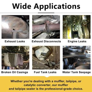 ชุดเรซิ่นยูวีคุณภาพสูง ซิลิโคนยืดหยุ่น ทนความร้อนสูง สำหรับซ่อมท่อไอเสียและปลายท่อรถยนต์ - Product Image 4