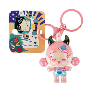 Creative 3D Electroplating Devil Sleeping Girl <strong>Plastic</strong> Keychain Cute Cartoon Colorful <strong>Doll</strong> Couple Bag Pendant <strong>Small</strong> Gift Model - Product Image 4