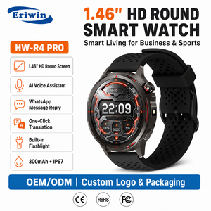 Reloj Inteligente HW-R4 PRO de 1.46 Pulgadas, 360x360, 328 PPI, Traducción con un Clic, Linterna, IP67, Carga Inalámbrica, OEM, Disponible en Fábrica - Product Image 1