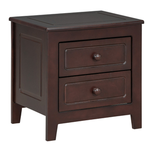 Modern 2-Drawer Nightstand for Bedroom and Apartment Eco-Friendly Durable Bedside <b>Table</b> with Classic Design - Product Image 6