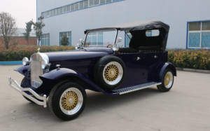 Transport spécial voiturette de golf électrique vintage classique 5 places en vente voiturette électrique de style rétro - Product Image 6