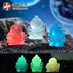 โมเดลกันดั้มเรซิ่น ฟิกเกอร์จิ๋ว หุ่นยนต์การ์ตูน ของตกแต่งโต๊ะทำงาน มีสีแดง น้ำเงิน และใสให้เลือก - Product Image 5