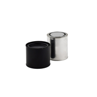 Vente en gros 54*54 * H40mm rose noir vide bocal en fer blanc avec couvercle et boîtes emballage pour bougie cadeau boîte en fer blanc