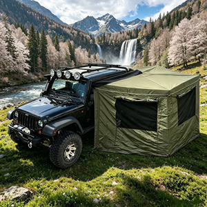 Auvent de toit de voiture triple couche imperméable et coupe-vent, <span class=keywords><strong>prix</strong></span> d'usine en gros, pour camping-car 4x4 tout-terrain et tente de camping Overland - Product Image 4