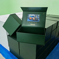 Boîte cadeau vidéo LCD personnalisée Forest Packing, écran HD 7 pouces, rechargeable par USB, pour la promotion de la marque d'entreprise
