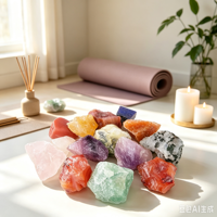Pierres d'aromathérapie en cristal de couleur naturelle, pierres poreuses diffuseuses, forme de particules irrégulières, emballage personnalisé pour la maison, la voiture, l'aromathérapie, cadeau