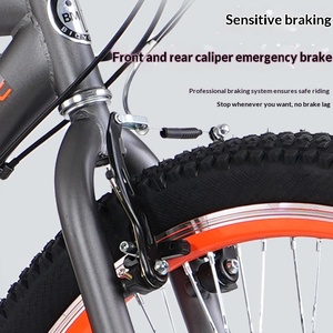 Bicicleta de Montaña para Adultos, Jóvenes y Estudiantes de Secundaria, Bicicleta Todoterreno para Desplazamientos, Ligera, 21 Velocidades, Cuadro de Acero con Alto Contenido de Carbono - Product Image 3