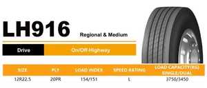 Neumático Radial LCH T-REX Económico para Camiones <span class=keywords><strong>y</strong></span> Autobuses 12R22.5 para Operadores de Flotas - Product Image 4