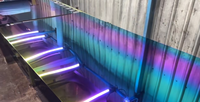 Plaque décorative en acier inoxydable 304 effet miroir 8K couleur arc-en-ciel PVD de luxe pour la conception architecturale et les ascenseurs