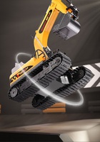 12 canales de iluminación para niños y simulación de música RC excavadora con control remoto excavadora juguete RC excavadora