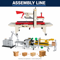 Machine à sceller les cartons FXJ-5050Z, plieuse de rabats, scelleuse de cartons, scelleuse de boîtes pour ligne d'emballage en usine, certifiée CE