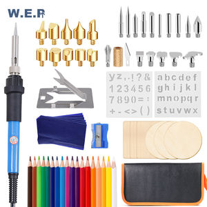 Kit De <span class=keywords><strong>Pyrogravure</strong></span> <span class=keywords><strong>Pyrogravure</strong></span> Bois Artisanat Outils Stylo À Souder Outils DE BRICOLAGE WEP 947 II Température Réglable Bois Outils - Product Image 2