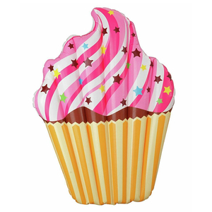 Inflable gigante Cupcake piscina flotador tumbona balsa de natación colchón de aire de agua para verano diversión decoraciones para fiesta de cumpleaños - Product Image 1
