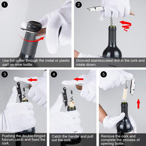 Tire-bouchon en bois blanc ouvre-bouteille de vin et de bière en palissandre de conception élégante professionnelle - Product Image 6