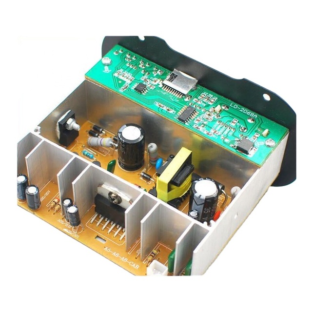 Support Custom 24V 220V Subwoofer HI-FI Bass Power Amp USB Remote Control Car High Power Bass Amplifier TDA2009 Amplifier Board
