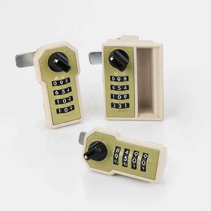 Cơ khí nhỏ kết hợp khóa tủ tập tin khóa bốn bánh tủ khóa tủ tập tin ABS + Hợp kim kẽm hiện đại đơn giản - Product Image 2