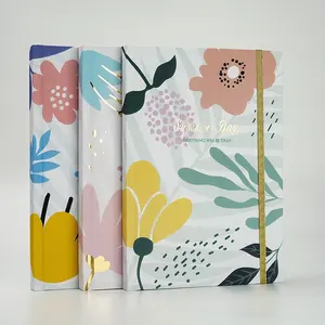 Ap Cuaderno Taccuino 2023 Plant Flower Color Print Art Paper Cover Flower Case Binding Floral Libretas Notebook Suppliers