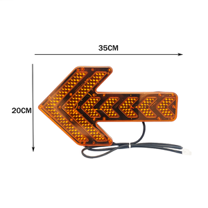 Impermeabile <span class=keywords><strong>12</strong></span>/24V segnale di freccia stradale semaforo Led indicatori di direzione per camion - Product Image 2