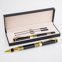 Ensemble de stylos à bille de luxe de style rétro avec 2 recharges, stylo à bille personnalisé pour la publicité d'entreprise, cadeaux promotionnels