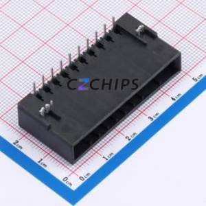 HC-3810-10AW-05 Wire-to-Board Pin Header Bent Lead Through Hole,P=3.81mm Connector 1x10P 3.81mm Right Angle Insert 10P - Product Image 1