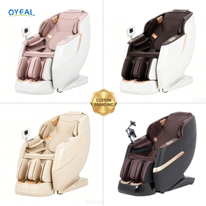 Fauteuil en cuir OYEAL moderne 3D à gravité zéro avec modes de massage multiples, contrôle de la minuterie, marron, pour la relaxation corporelle - Product Image 3