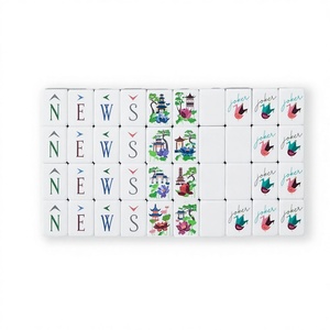 Ensembles de Mahjong Américain en Acrylique Gravé Multi-couches OEM en Gros, 3 couches, 4 couches, avec Logo Imprimé, Ensemble de Mahjong en Cristal 32mm 34mm Personnalisé - Product Image 6