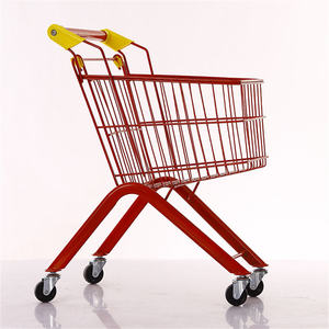 어린이 슈퍼마켓을위한 맞춤형 도매 다채로운 금속 장바구니 어린이를위한 어린이 카트 장난감 - Product Image 4