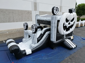 Maison gonflable de rebond de thème de citrouille d'halloween de <span class=keywords><strong>prix</strong></span> usine avec le château plein d'entrain de glissière pour <span class=keywords><strong>des</strong></span> célébrations de vacances - Product Image 2