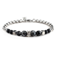 Offre Spéciale fait à la main perlé pierres précieuses Piercing Bracelet pierre naturelle pierre de soleil bijoux pour hommes mode