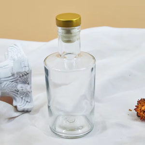 <span class=keywords><strong>Bouteille</strong></span> en verre de silex en gros 200 ml <span class=keywords><strong>Petite</strong></span> <span class=keywords><strong>bouteille</strong></span> de liqueur Mini <span class=keywords><strong>bouteille</strong></span> en verre pour vin avec bouchon - Product Image 2